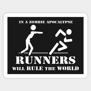 Runners will rule the world Sticker